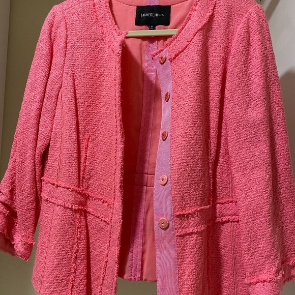 Lafayette148 New York Pink Jacket - Picture 4 of 4